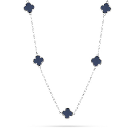 Колье из серебра с керамикой