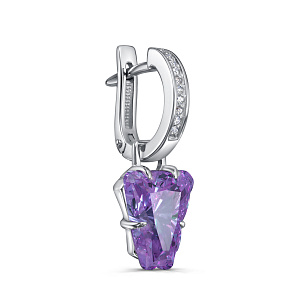 Серьги с английским замком из серебра