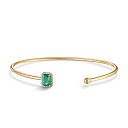 Браслет жесткий из желтого золота с бриллиантами