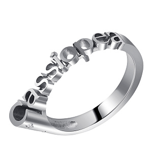 Кольцо из белого золота с бриллиантами