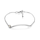 Браслет из белого золота с бриллиантом