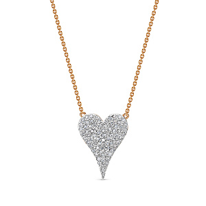 Колье из красного золота с бриллиантами