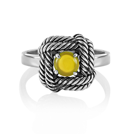 Кольцо из серебра с ониксом