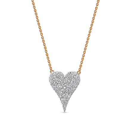 Колье из красного золота с бриллиантами