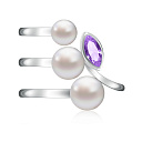 Кольцо из серебра с жемчугом