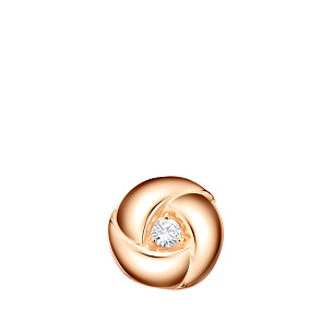 Подвеска из красного золота с фианитом