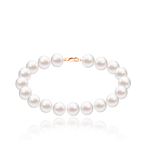 Браслет из красного золота с жемчугом