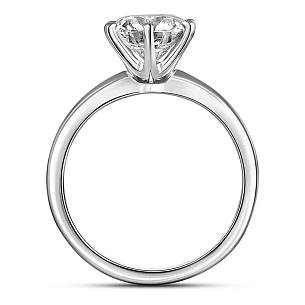 Кольцо из белого золота с бриллиантом