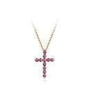 Колье из желтого золота с сапфирами