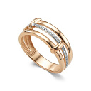 Кольцо из красного золота с бриллиантами