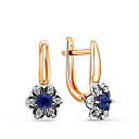 Серьги из красного золота
