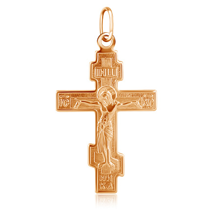 Крест из красного золота