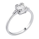 Кольцо из белого золота с бриллиантами