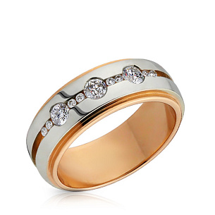 Кольцо обручальное из золота