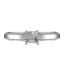 Кольцо из белого золота с бриллиантами