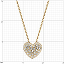 Колье из желтого золота с фианитами