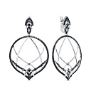 Серьги из белого золота с бриллиантами