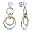 Серьги из серебра с позолотой