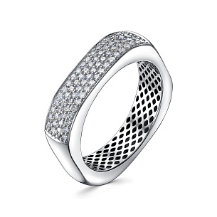 Кольцо из белого золота с бриллиантом