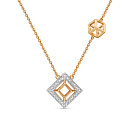 Колье из красного золота с бриллиантами