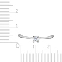 Кольцо из белого золота с бриллиантом