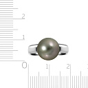 Кольцо из белого золота с жемчугом