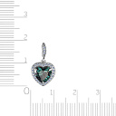 Подвеска из серебра с фианитом