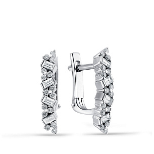 Серьги из белого золота