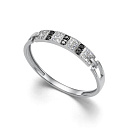 Кольцо из белого золота с бриллиантами