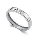 Кольцо из белого золота с бриллиантами