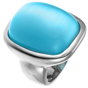 Кольцо из серебра с стеклом