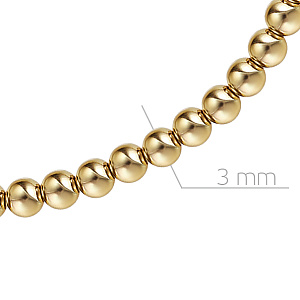 Браслет декоративный из желтого золота