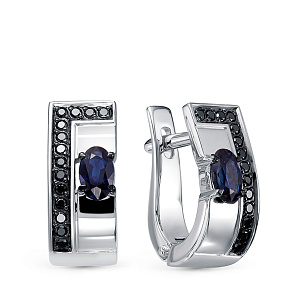 Серьги из белого золота