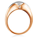 Кольцо из красного золота с бриллиантами