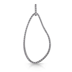 Подвеска из белого золота с бриллиантами