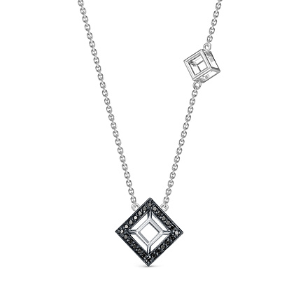 Колье из белого золота с бриллиантами