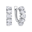 Серьги с английским замком из серебра