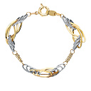 Браслет декоративный из желтого золота