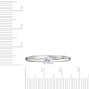 Кольцо из белого золота с бриллиантом