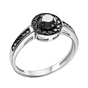 Кольцо из белого золота с бриллиантами