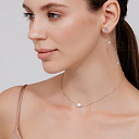 Колье из серебра с фианитом