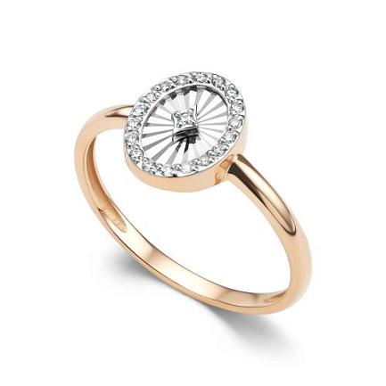 Кольцо из красного золота