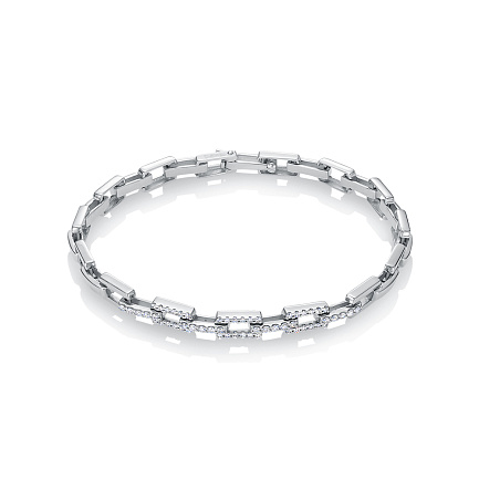 Браслет из белого золота с бриллиантами