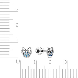 Пусеты из серебра