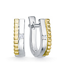 Серьги из белого золота с бриллиантами