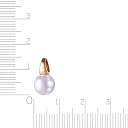 Подвеска из красного золота с жемчугом