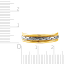 Кольцо обручальное из комбинированного золота