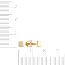 Пусеты из желтого золота