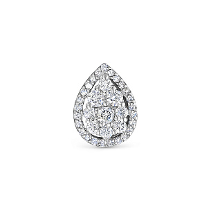 Подвеска из белого золота с бриллиантом