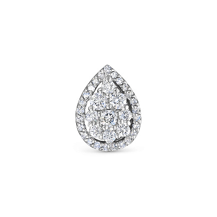 Подвеска из белого золота с бриллиантами